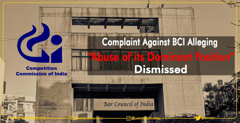 CCI BCI Complaint Dismissed