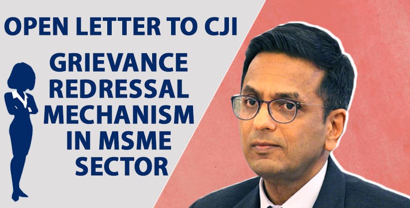Woman entrepreneur writes open letter to CJI to set up grievance redressal mechanism for MSME sector 