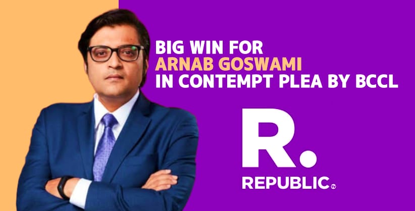Delhi High Court Rejects Contempt Plea by Bennett Coleman Group Against Arnab Goswami's 'Nation Wants to Know' Tagline