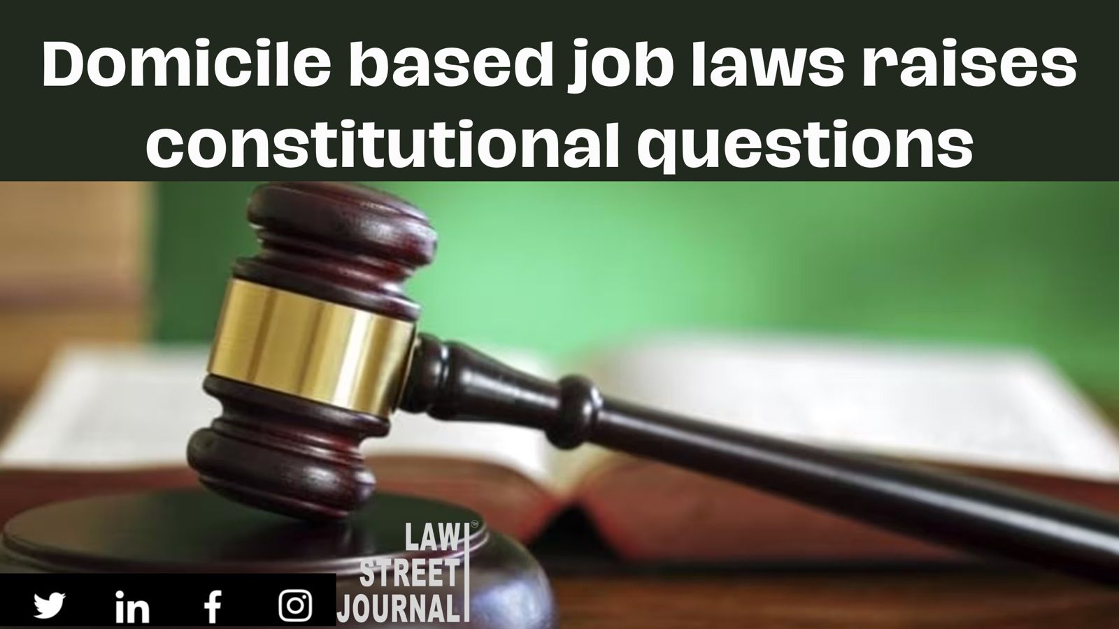 Domicile based job laws raises constitutional questions 