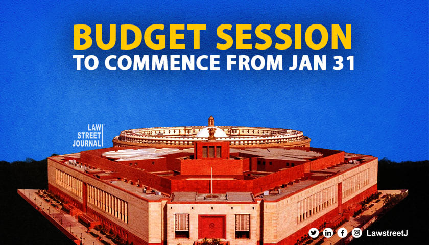 Parliament budget session to take place from January 31