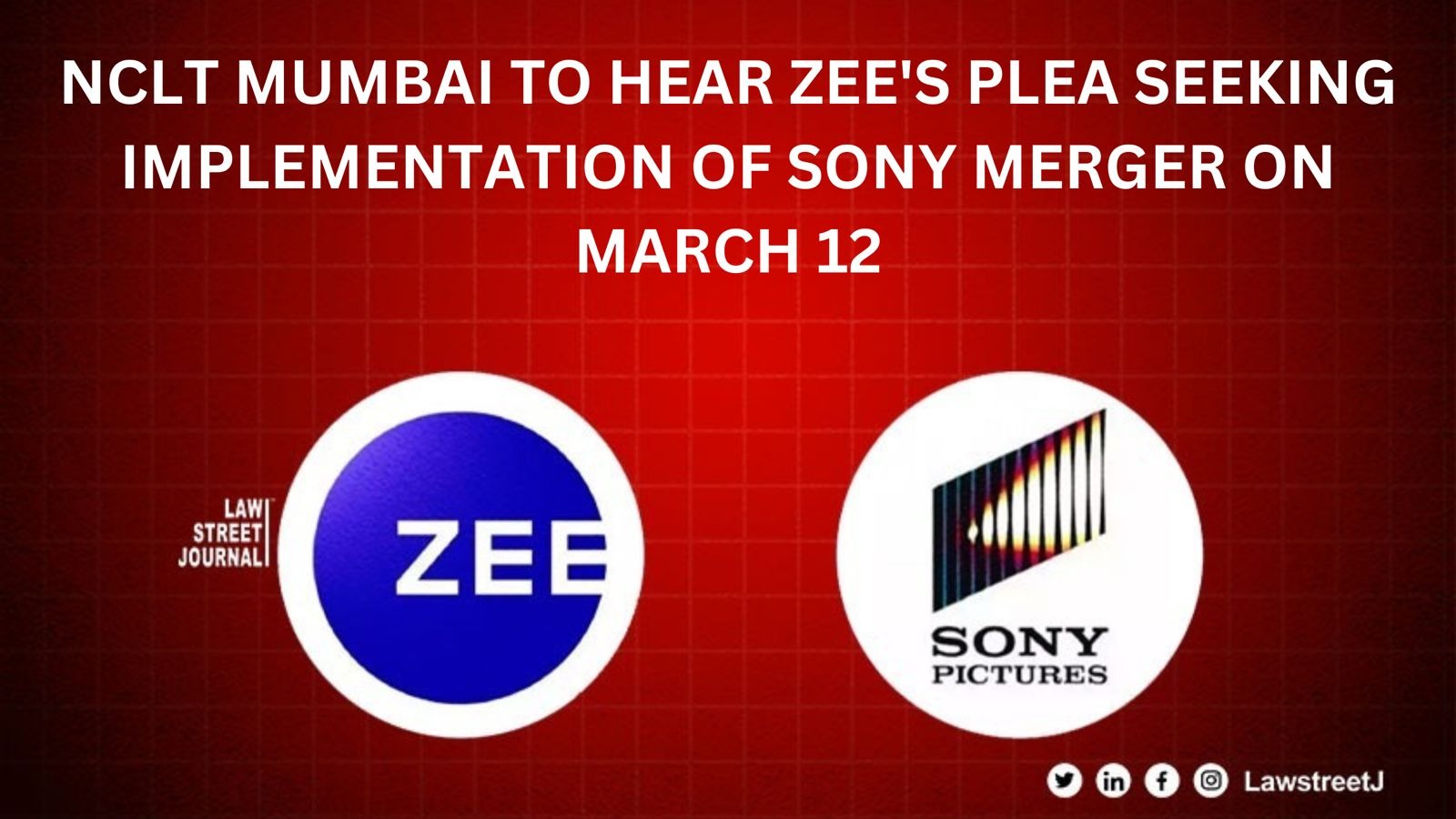 NCLT Mumbai agrees to hear Zee's plea seeking implementation of Sony merger