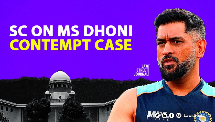SC stays 15 days sentence of retired IPS officer in contempt of court case by cricketer M S Dhoni