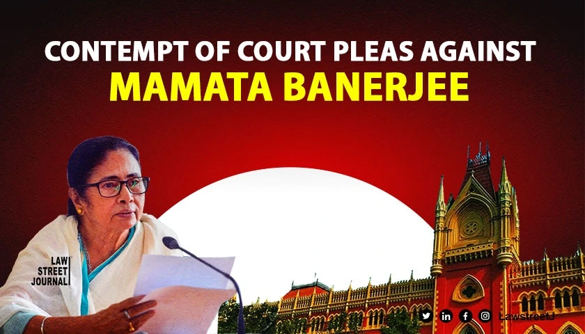 Calcutta HC allows filing of contempt pleas against West Bengal CM Mamata Banerjee